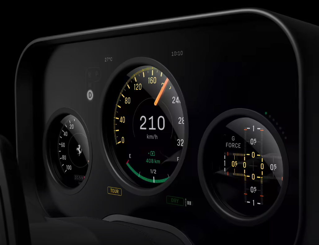 法拉利首款电动车Luce内饰曝光 苹果传奇设计师主导，复古与现代碰撞